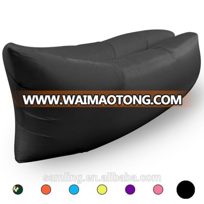 China Manufacturer Custom logo Stocked Wholesale Outdoor Inflatable Air Lounger Sleeping Bag Bed