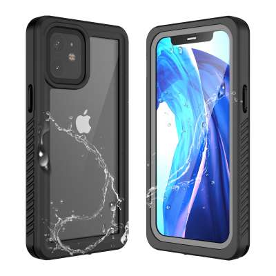 New Developed Full Body Protective IP68 Shockproof Phone Case Built-in Screen Protector Waterproof Case for iPhone 12 5.4''